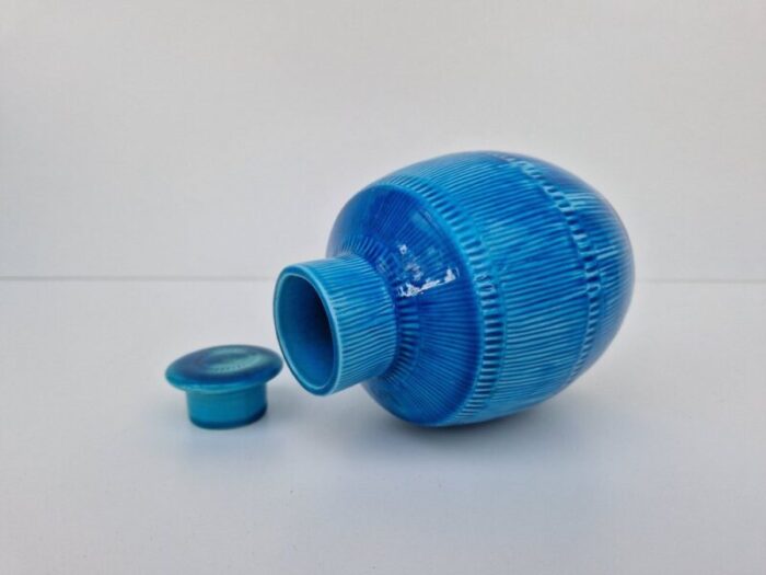 swedish ceramic lid bottle by hertha bengtson 1950s 3