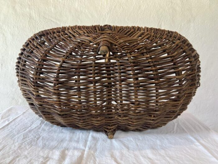 swedish country handmade willow basket 12