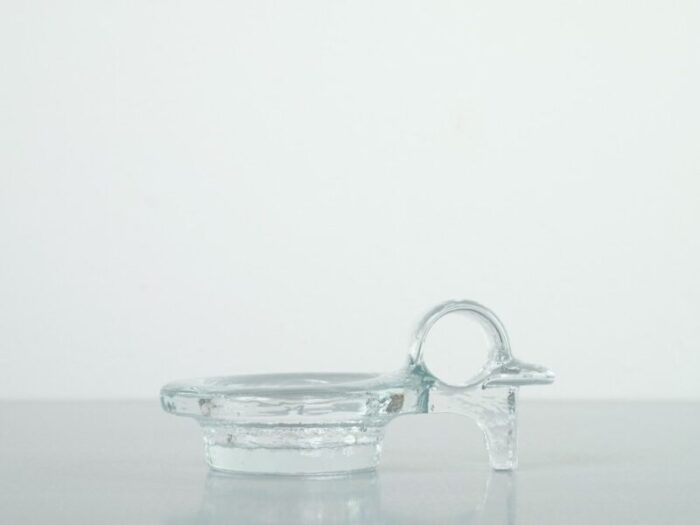 swedish glass candleholder from kosta boda 1960s 1