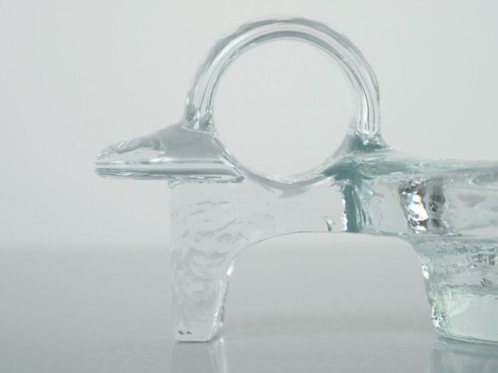 swedish glass candleholder from kosta boda 1960s 5