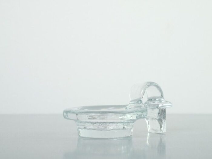 swedish glass candleholder from kosta boda 1960s 9