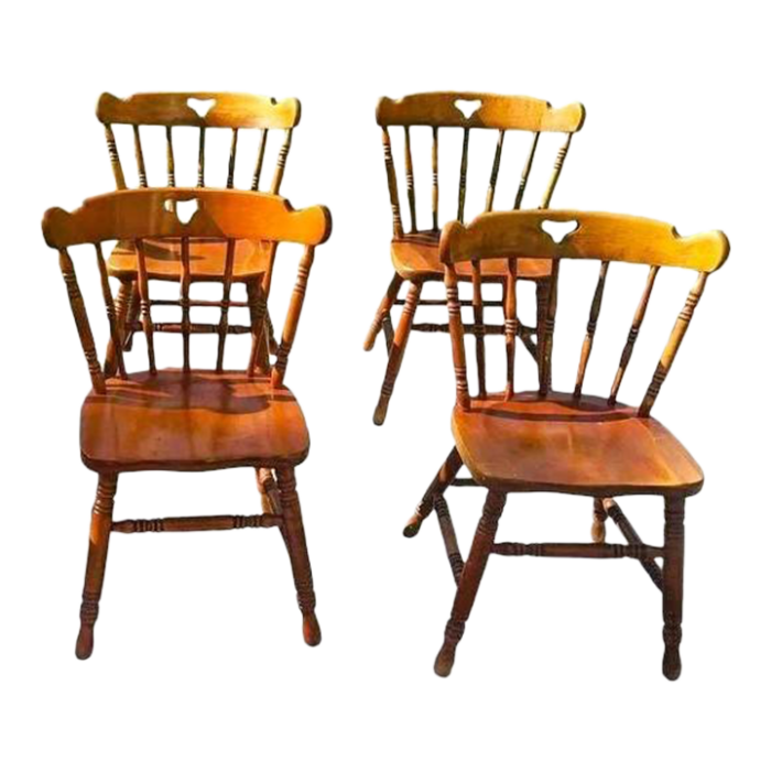 swiss american tell city pub chairs in hard rock maple set of 4 4263