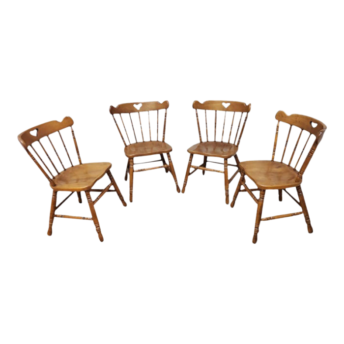 swiss american tell city pub chairs in hard rock maple set of 4 5851