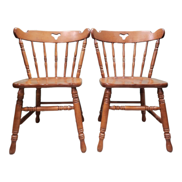 swiss american tell city pub chairs in hard rock maple set of 4 6251