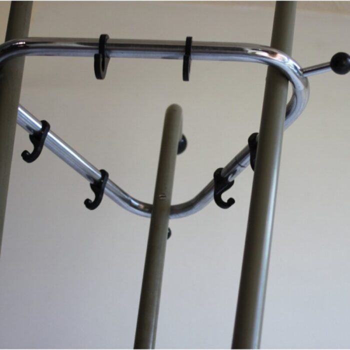 tubular coat rack by tubax belgium 1950s 6