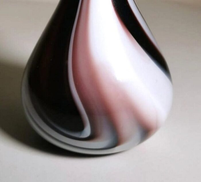 vase in colored opaline murano glass by moretti carlo 1970s 9