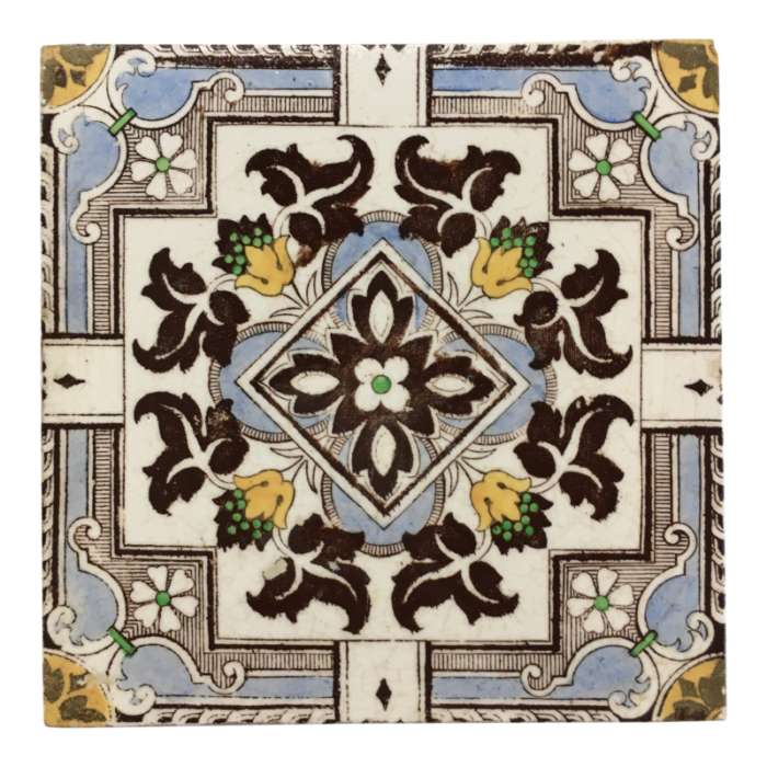 victorian josiah wedgwood and sons tile multicolor 8635