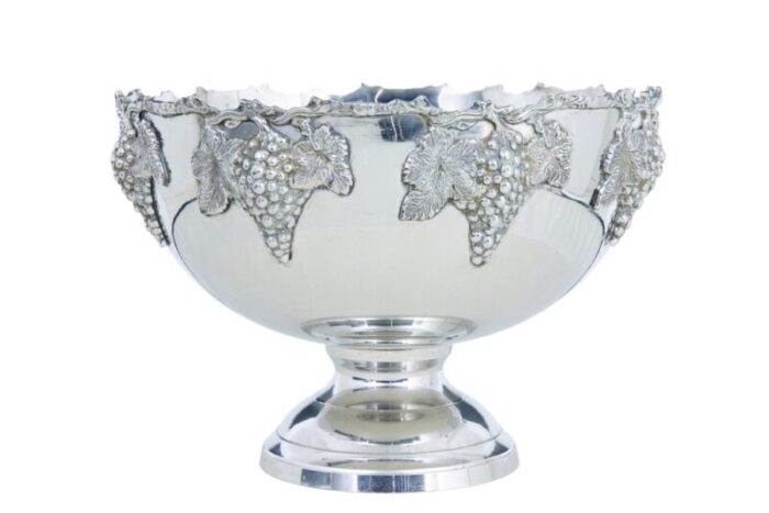 victorian silver plated punch bowl 1