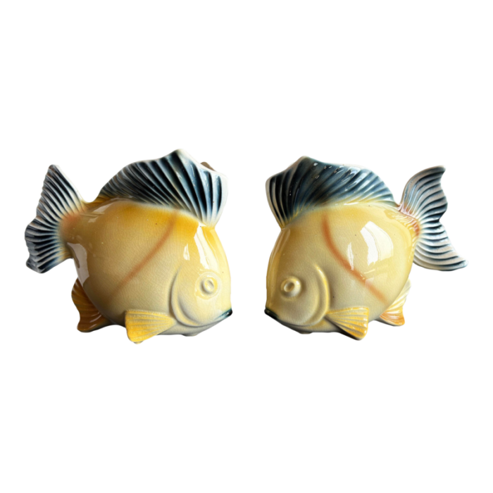 vintage 1950s royal copley fish planters cachepots a pair 6127