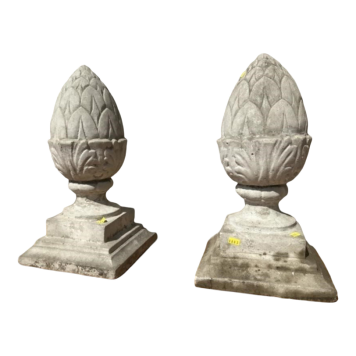 vintage american concrete garden ornaments set of 2 2235