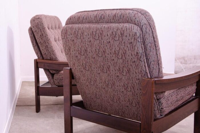 vintage armchairs czechoslovakia 1980s set of 2 7565