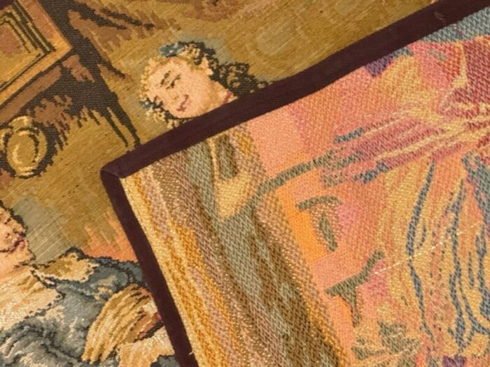 vintage aubusson jaquar tapestry 1940s 12