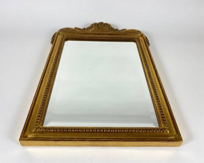 vintage belgian wooden mirror 1