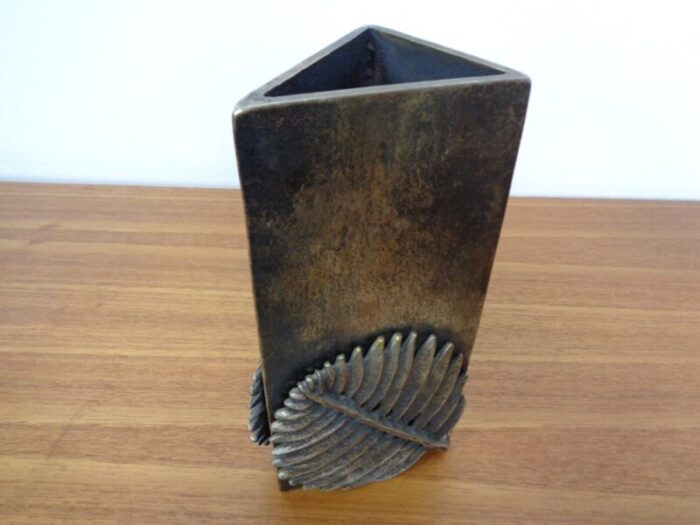 vintage bronze vase 1960s 6