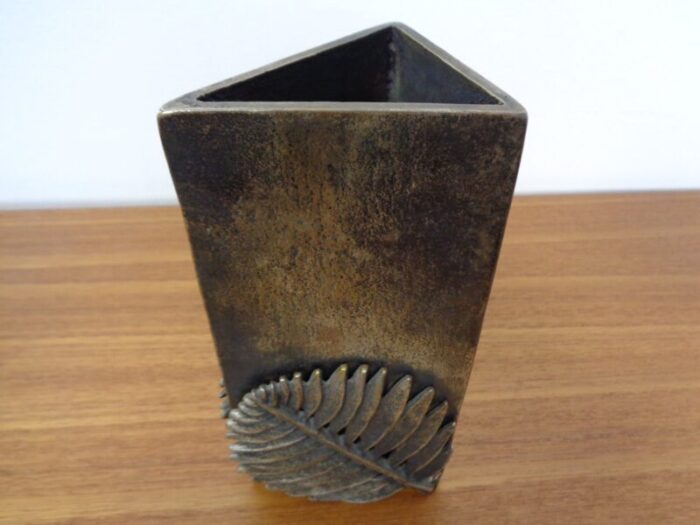 vintage bronze vase 1960s 8