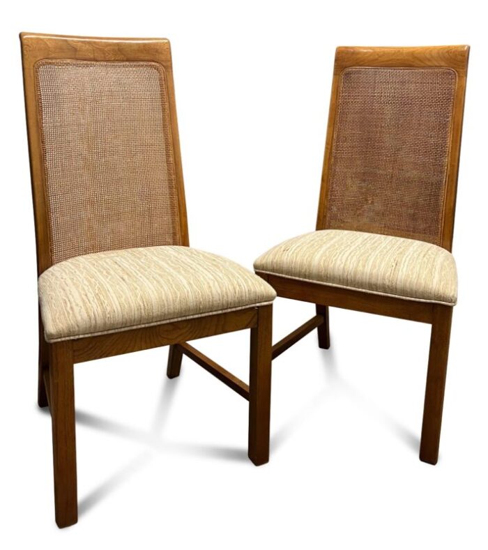 vintage cane back dining chairs by drexel set of 6 9664