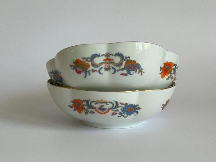 vintage ceralene a roynaud and co limoges france vieux china melon bowls set of 2 1550