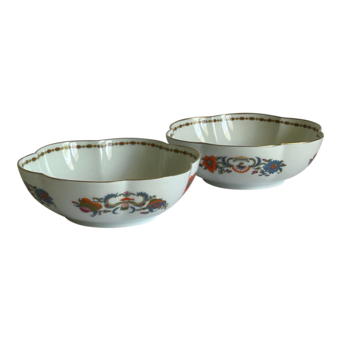 vintage ceralene a roynaud and co limoges france vieux china melon bowls set of 2 1771