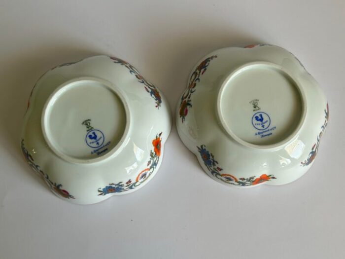 vintage ceralene a roynaud and co limoges france vieux china melon bowls set of 2 3117