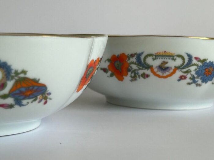 vintage ceralene a roynaud and co limoges france vieux china melon bowls set of 2 6709