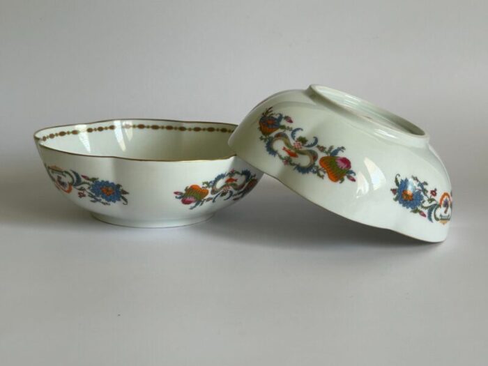 vintage ceralene a roynaud and co limoges france vieux china melon bowls set of 2 7319