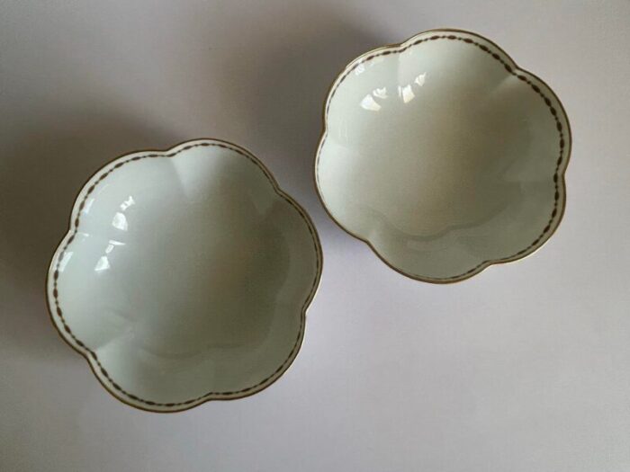 vintage ceralene a roynaud and co limoges france vieux china melon bowls set of 2 7656