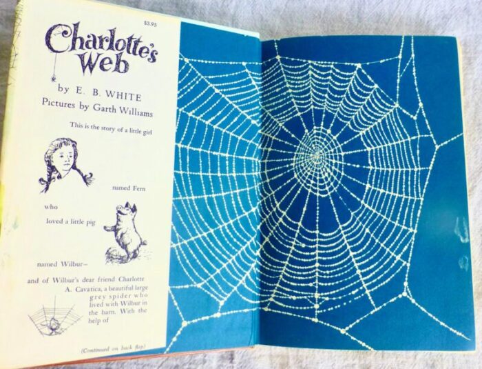 vintage charlottes web childrens book 0708