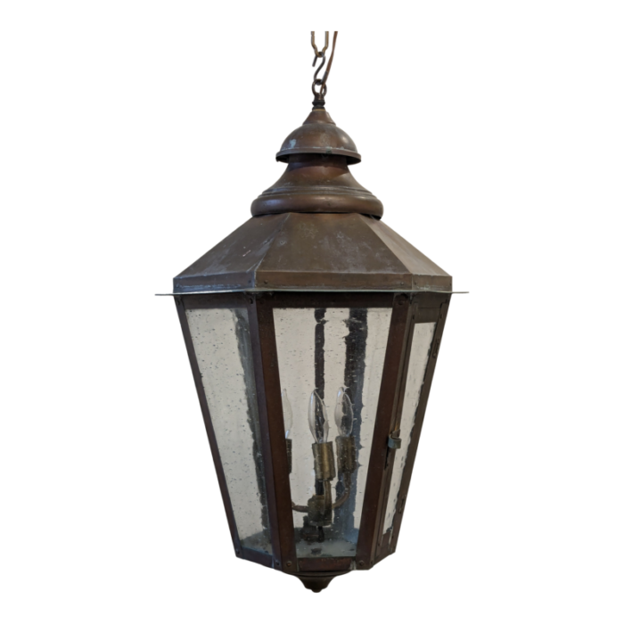 vintage copper lantern 4425