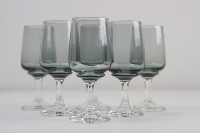 vintage danish atlantic snaps glasses by per luetken for holmegaard 1960s set of 6 1