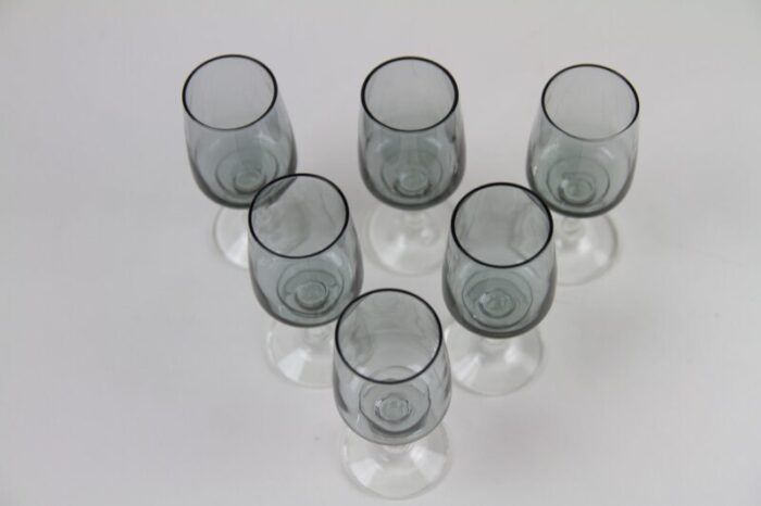 vintage danish atlantic snaps glasses by per luetken for holmegaard 1960s set of 6 4