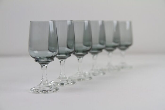 vintage danish atlantic snaps glasses by per luetken for holmegaard 1960s set of 6 5