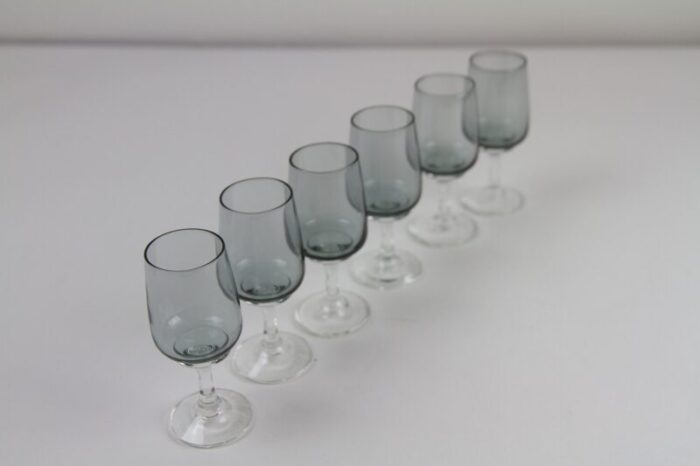 vintage danish atlantic snaps glasses by per luetken for holmegaard 1960s set of 6 6