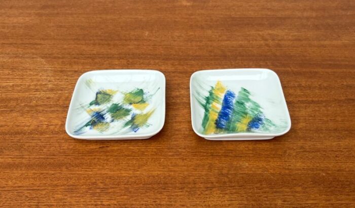 vintage danish ceramic wall plates from bornholm set of 2 0916