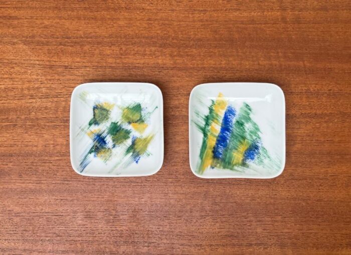 vintage danish ceramic wall plates from bornholm set of 2 3174