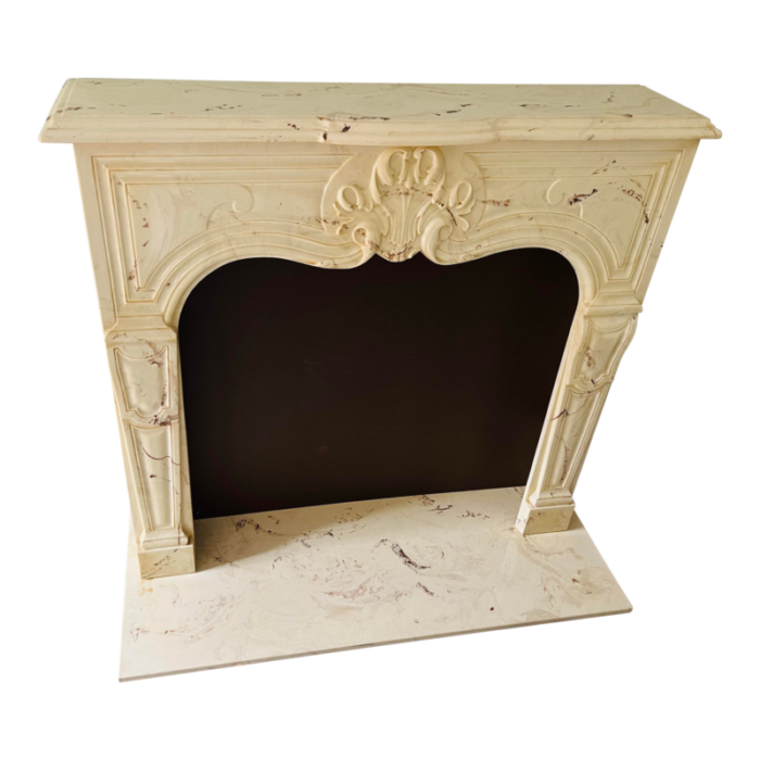 vintage faux marble fireplace mantel 8113