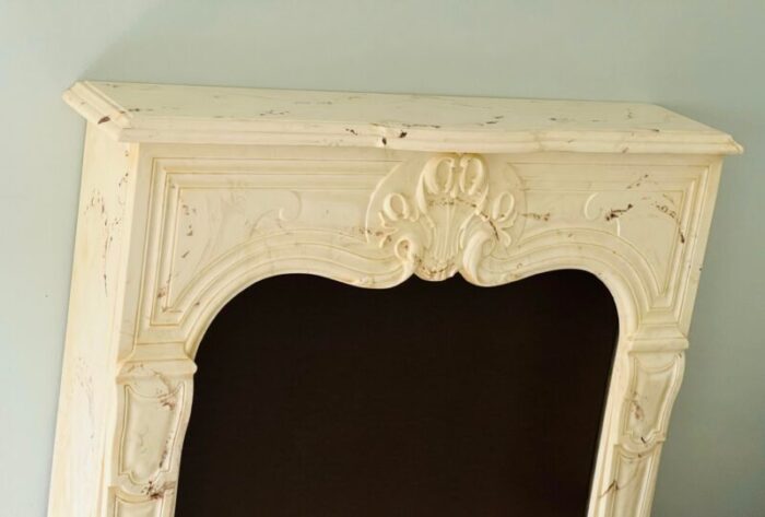 vintage faux marble fireplace mantel 9395