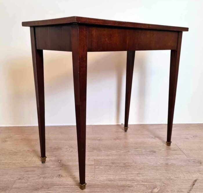 vintage game table with marquetry 9035