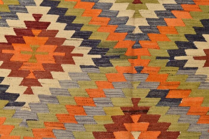 vintage geometric pattern kilim rug 1962 9