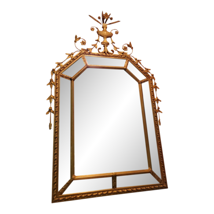 vintage grand palace louis xv style gilt mirror 5018