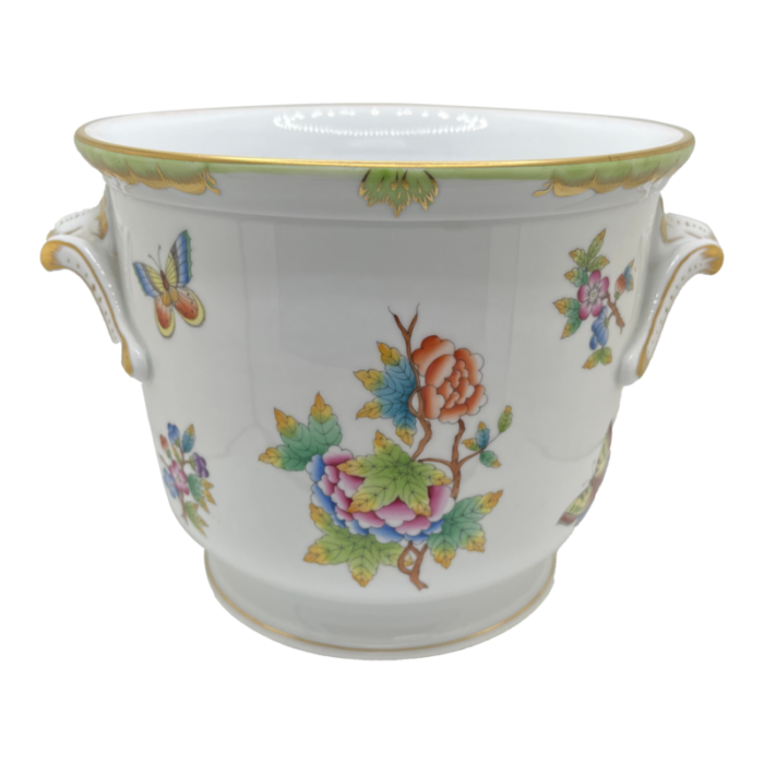 vintage herend queen victoria cachepot 6140