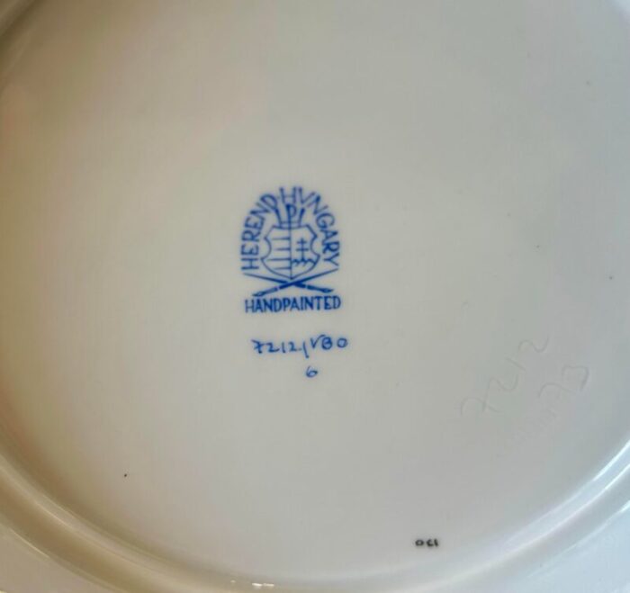 vintage herend queen victoria cachepot 7433