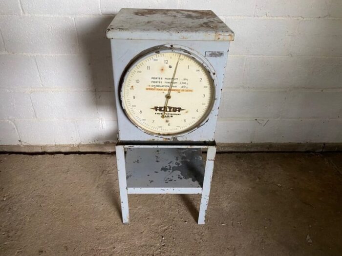 vintage industrial metal scale 1950 set of 2 1