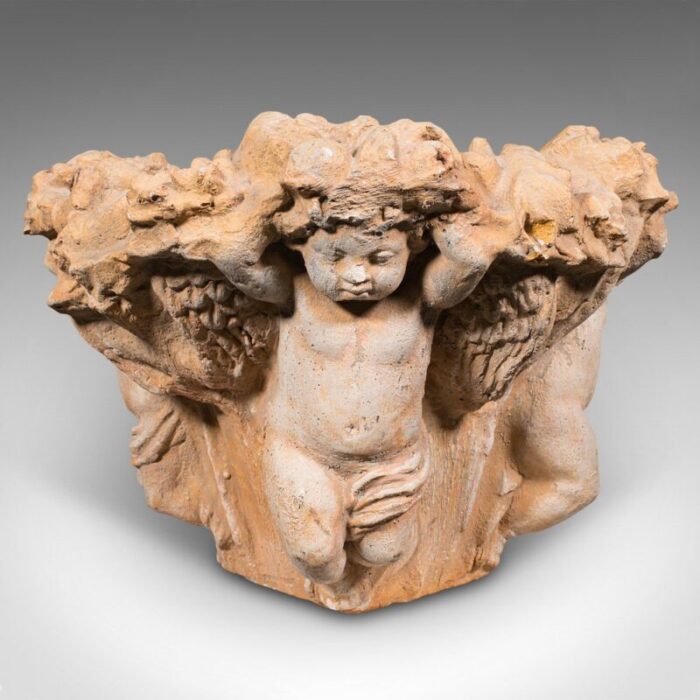 vintage italian putti planter in cherub figures 1950s 1