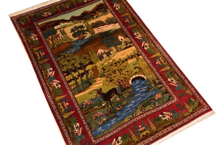 vintage kashan rug 1920s 3