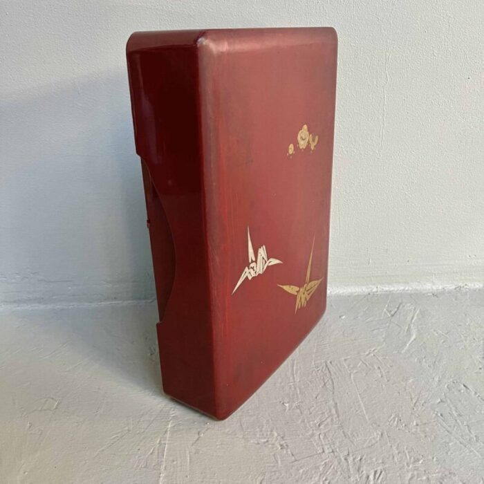 vintage lacquered origami writing box japan 1960s 9