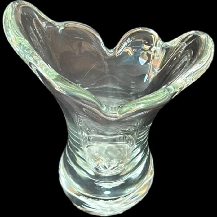 vintage licio zanetti large murano signed clear vase 3112