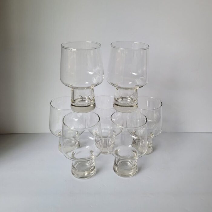 vintage mid century accent steiner by libbey beer glasses set of 7 0887