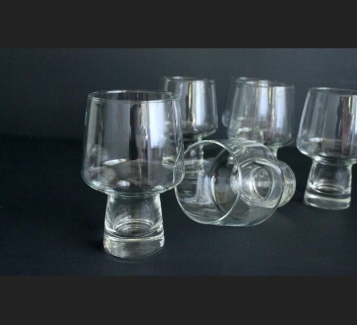 vintage mid century accent steiner by libbey beer glasses set of 7 4592