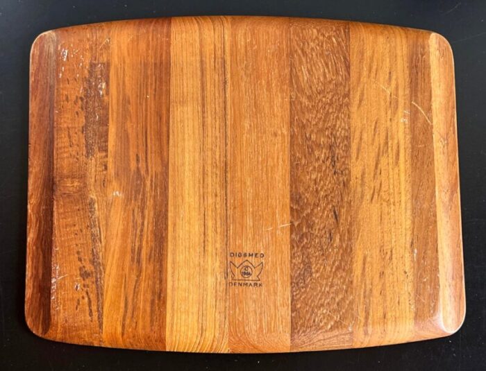 vintage mid century digsmed of denmark teak serving tray charcuterie carving platter 2272