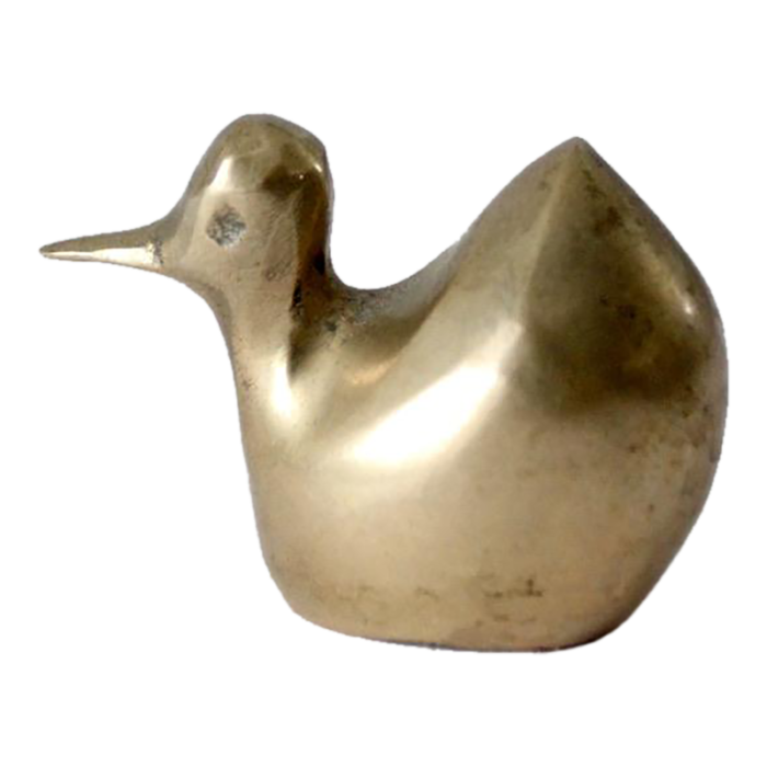 vintage mini brass bird 8068